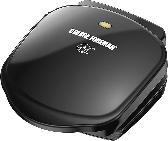 2-Serving Classic Plate Electric Indoor Grill and Panini Press GR10B