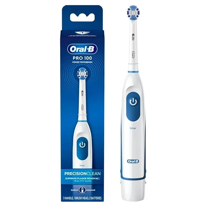 Pro 100 Precision Clean Battery Powered Electric Toothbrush