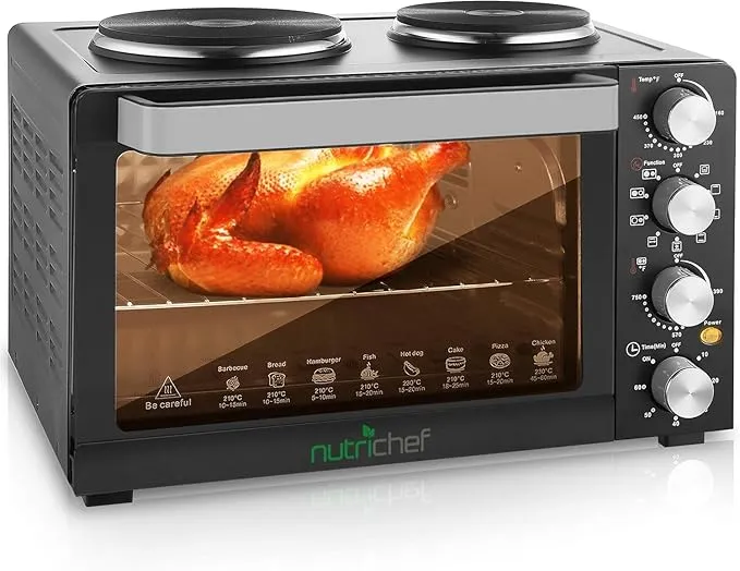30 Quart Kitchen Convection Oven & 2 Burner Cooker PKRTO28