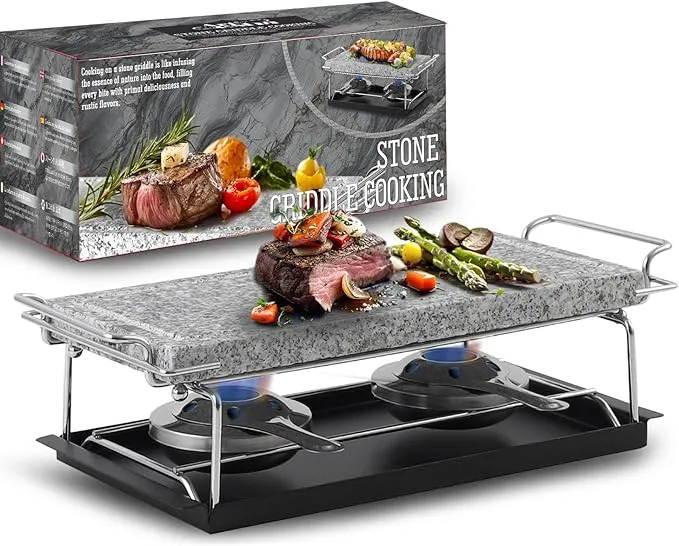 Cooking Stones for Grilling Smokeless Korean BBQ Grill Indoor Outdoor Grill Removable Natural Cooking Stone Fast Heating