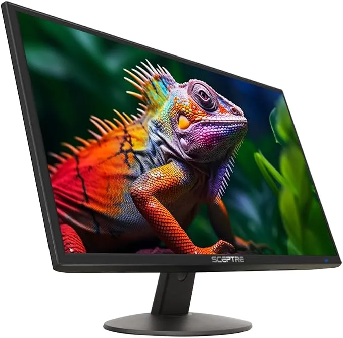 24-inch Professional Thin 1080p LED Monitor 99% sRGB 2x HDMI VGA Build-in Speakers, Machine Black (E248W-19203R Series)