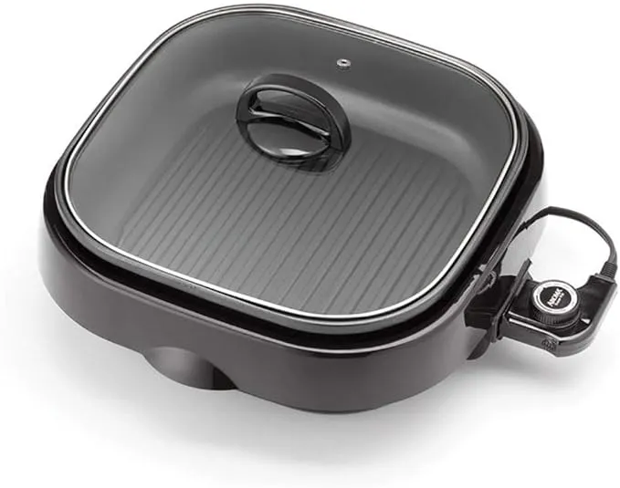 Asp-218B 3-in-1 Grillet Indoor Grill, Black