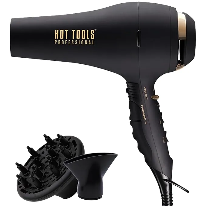 Pro Artist Black Gold 2100 Turbo Ceramic + Ionic Hair Dryer HT7017BG
