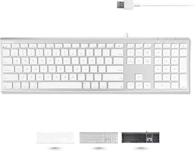 Ultra Slim USB Wired Computer Keyboard