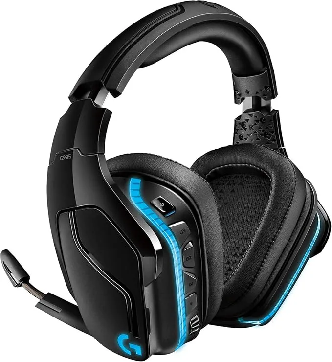 G935 Wireless DTS:X 7.1 Surround Sound LIGHTSYNC RGB PC Gaming Headset