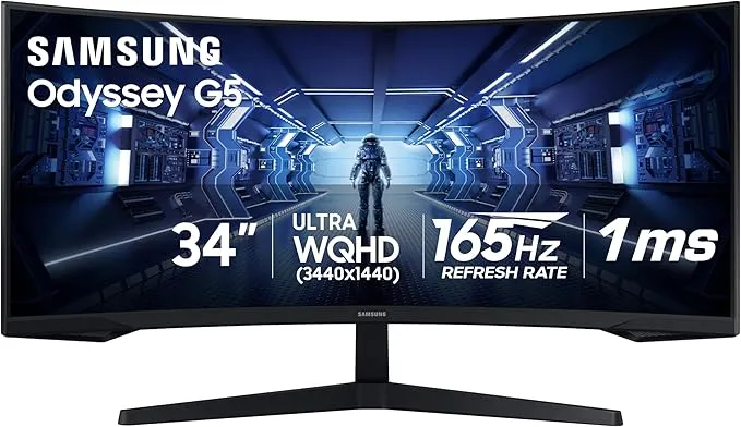 34' Odyssey G5 Ultra-Wide Gaming Monitor LC34G55TWWNXZA
