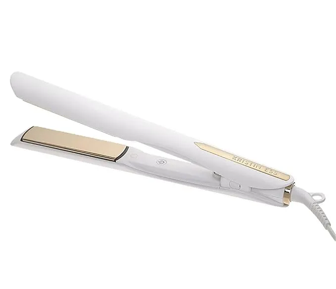 3-in-One Professional Titanium Hair Straightener Curler 2 in 1 + Beach Waver Combo for Women with Curly, Frizzy + Thick Hair - 1 1/4 Inch Dual Voltage Flat Iron + Travel Cap - 440 Degree