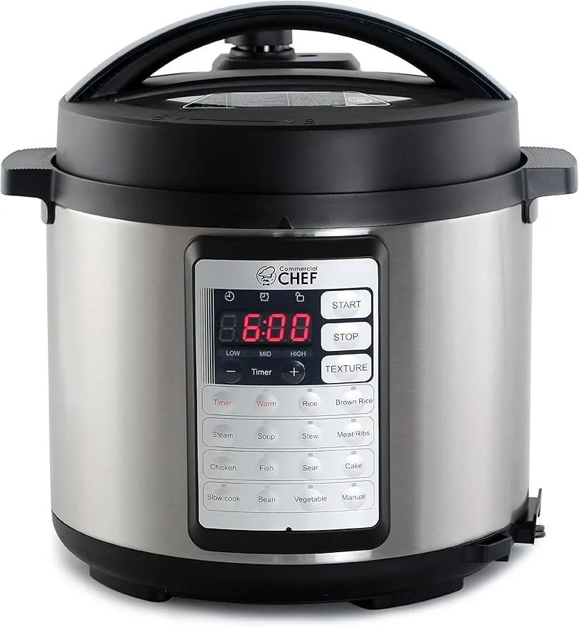 Electric Pressure Cooker 6.3 Quarts CHP63MS