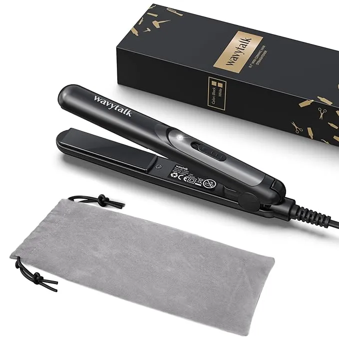 Mini Flat Iron 0.7 Inch Ceramic Mini Hair Straightener