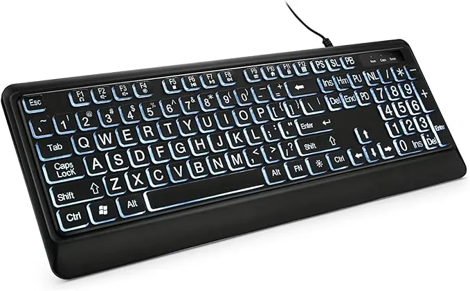 Large Print Backlit Keyboard