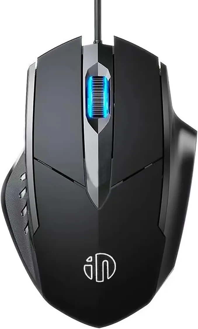 USB Computer Mouse Wired, Silent Click Corded Mouse 3-Button Wired Optical Mouse