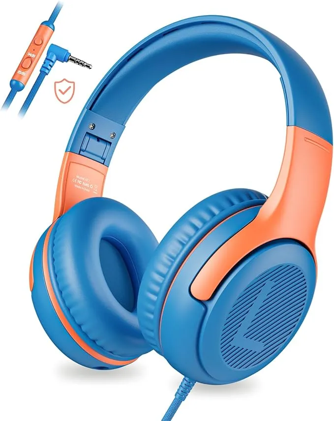 Kids Headphones Wired Toddler Headphones with Microphone AT2