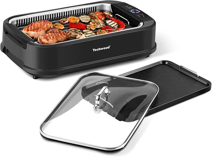 Indoor Grill Smokeless Grill, Electric Korean BBQ Grill