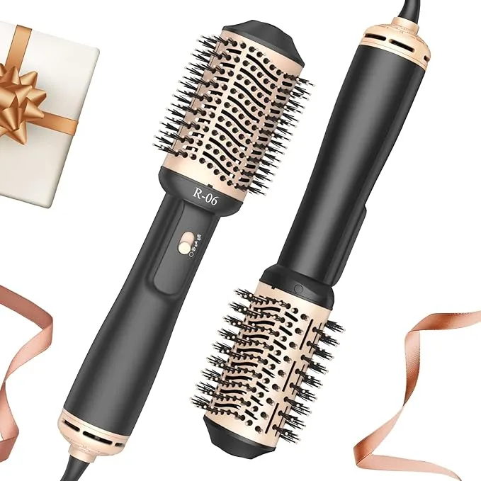 Hair Dryer Brush Blow Dryer Brush in One, 4 in 1 Hair Dryer and Styler Volumizer with Oval Barrel, Professional Salon Hot Air Brush for All Hair Types