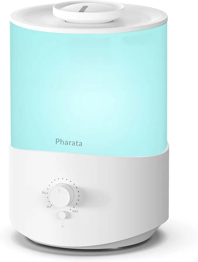 Humidifiers for Bedroom Large Room, 2.5L Cool Mist Humidifier with Essential Oil Diffuser