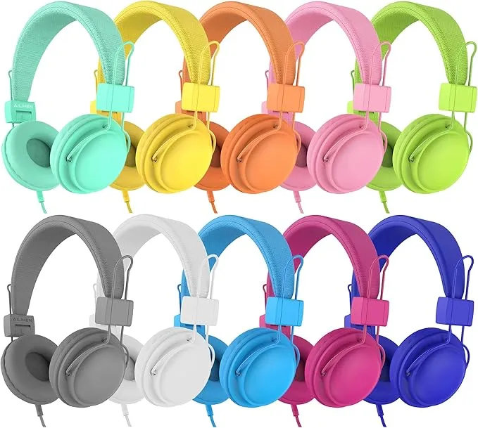 Kids Headphones Bulk 10-Pack HD850
