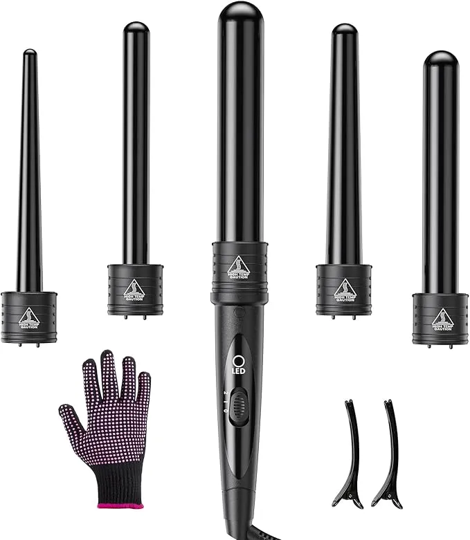 5 In 1 Curling Wand Set