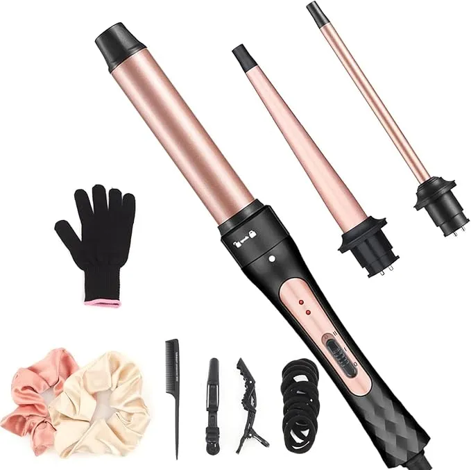 3 in 1 Hair Curling Wand Iron Set KS-C103