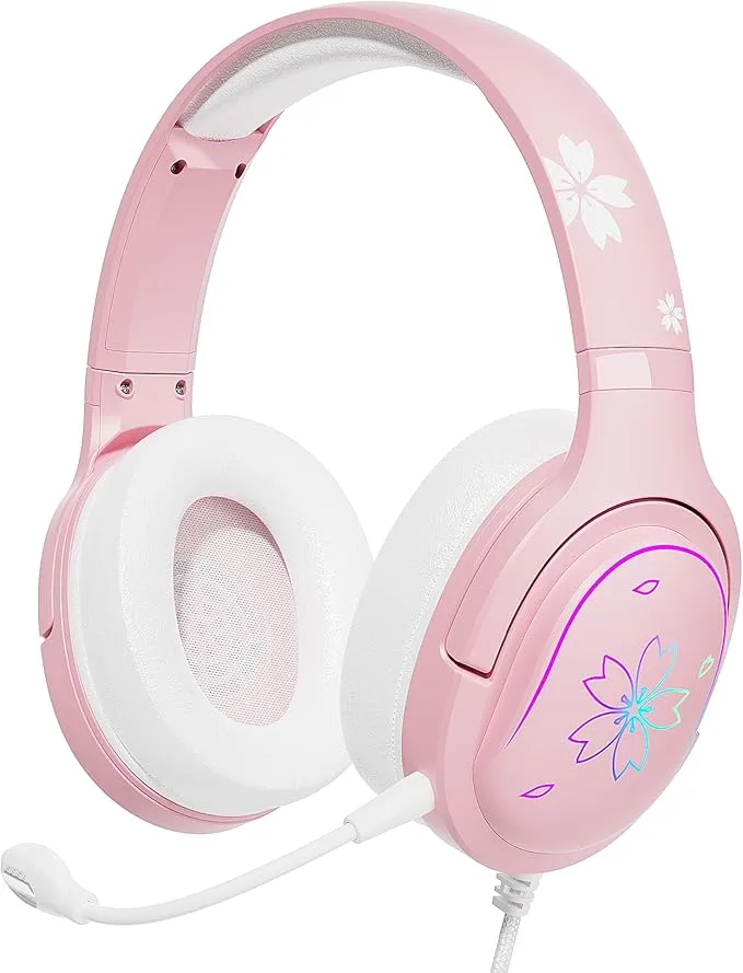 Cherry Blossoms Wired Gaming Headset Sakura