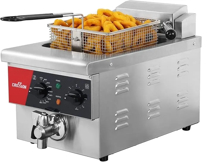 CROSSON 6L Electric Countertop Deep Fryer EF-6V