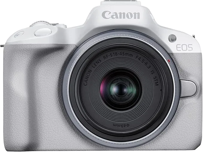 EOS R50 Mirrorless Camera RF-S18-45mm F4.5-6.3 is STM Lens Kit