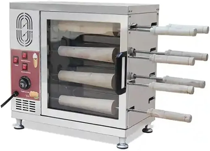 Products Stainless Steel Commercial 110v 220v Electric 8 Roller Hungarian Kurtosh Chimney Cake Oven