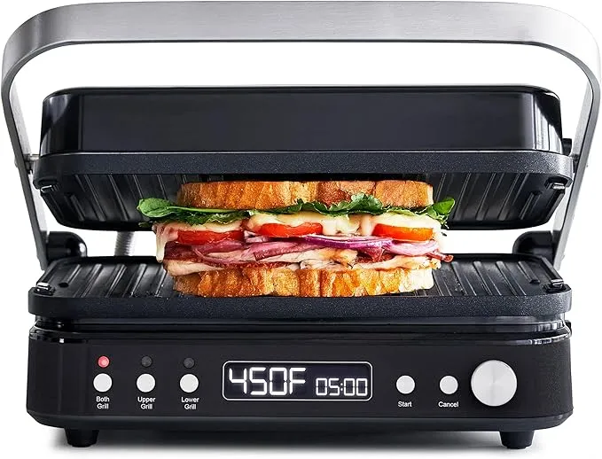 6-in-1 Multifunction Removable Plate Indoor Grill & Electric Griddle