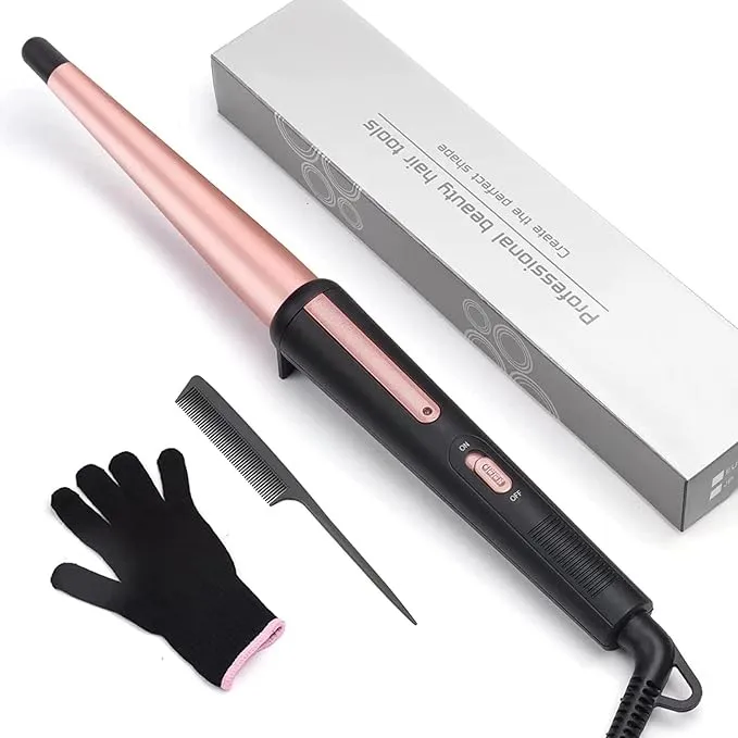 Hair Curling Wand, 0.5-1Inch Tapered Curling Iron