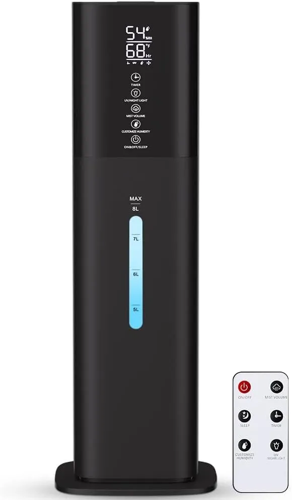 2.1Gal Black Humidifier