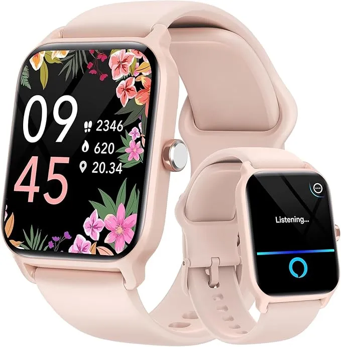 Smart Watch for Women Android & iPhone, Alexa Built-in [1.8" HD Screen] IP68 Waterproof Fitness Watch with Bluetooth Call (Answer/Make), Heart Rate/Sleep/SpO2 Monitor, 105 Sports Trackers IDW13
