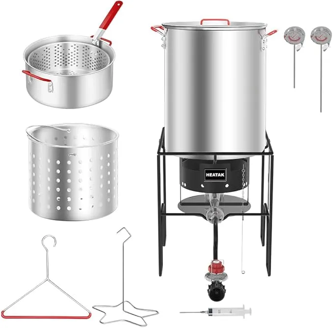 30 Qt Turkey Fryer & 10 Qt Fish Fryer Combo Kit CSL100