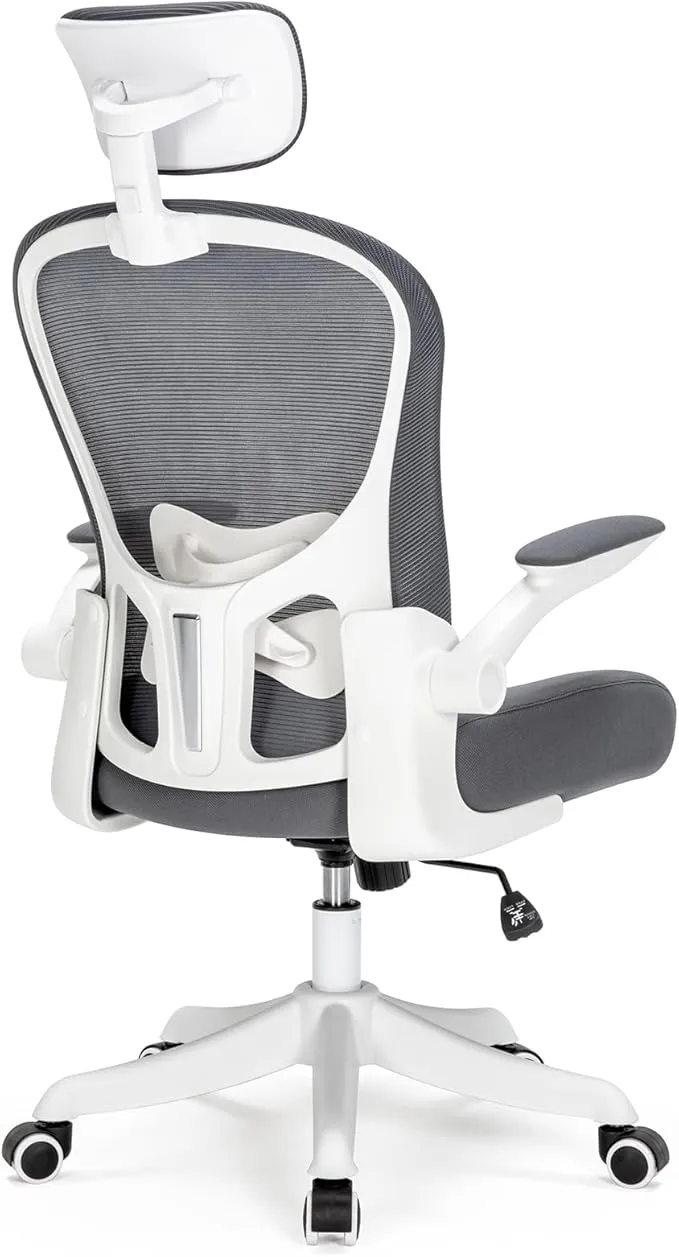 TLLMOON-6065 Detailed Micro-Adjustable Seat, Lift and Move Seat, 2D Lumbar Support, 2D Armrest with Headrest. Office Chair, Study Chair, Gaming Chair