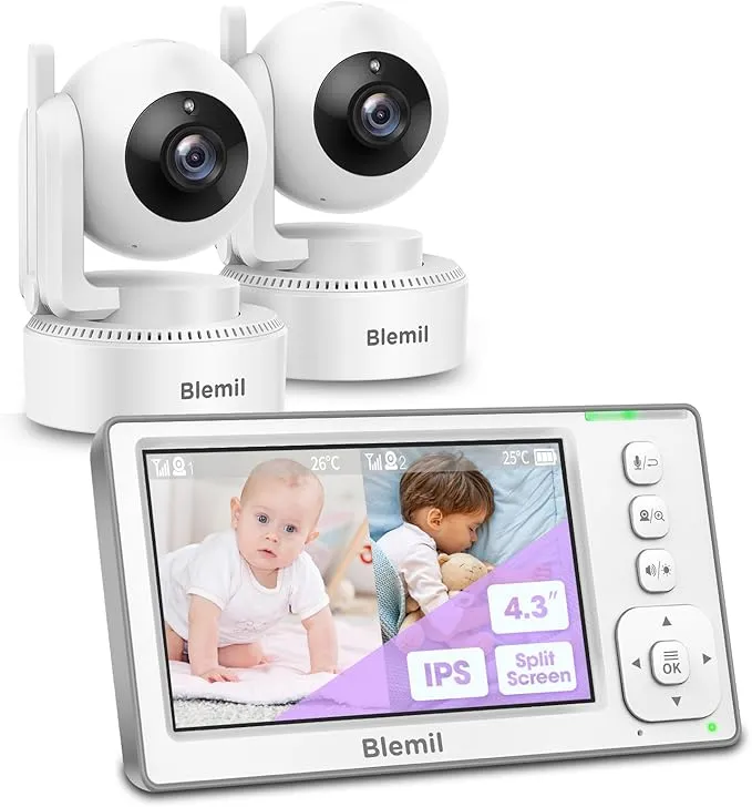 Baby Monitor with 2 Cameras and Audio BL9046-2