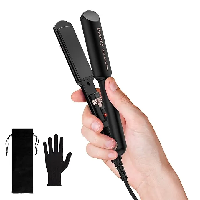 Portable Hair Straightener, 1.5 Inch Wider Plate Flat Iron
