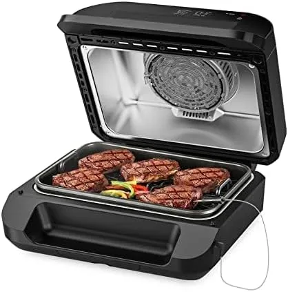 Electric Indoor Grill Air Fryer Combo KQKX