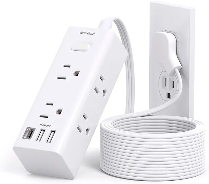 10Ft Extension Cord with Multiple Outlets