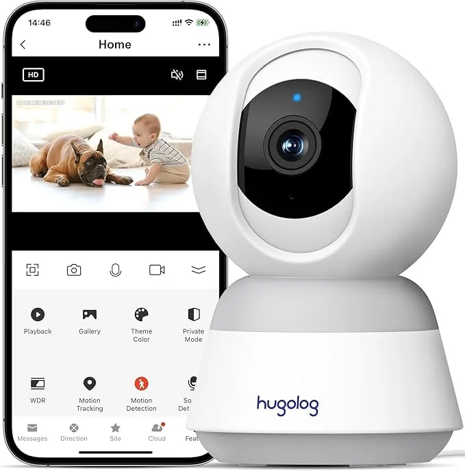 3K 5MP Indoor Pan/Tilt Security Camera R6