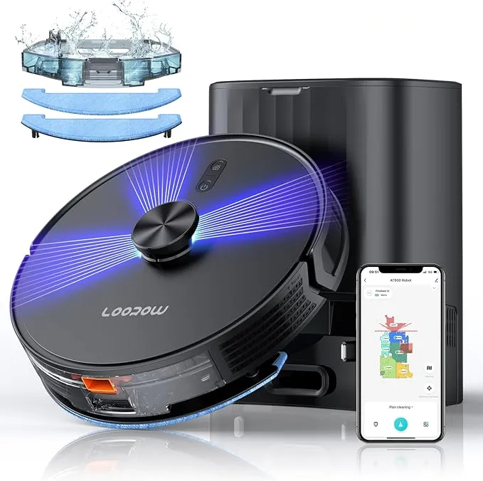 3-in-1 Robot Vacuum and Mop Combo AT800