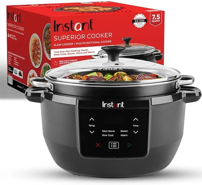 Superior Cooker 7.5QT Slow Cooker and Multicooker 140-4040-01