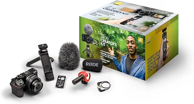 Z 30 Compact and Lightweight Mirrorless Camera with NIKKOR 16-50mm Lens with Creator's Kit