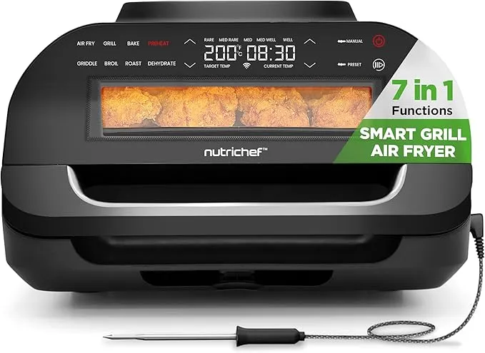 NutriChef Indoor Smokeless Grill