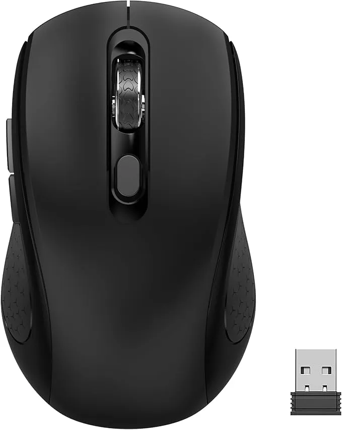 Wireless Mouse with Side Buttons for Laptop, PC, Chromebook, Mac