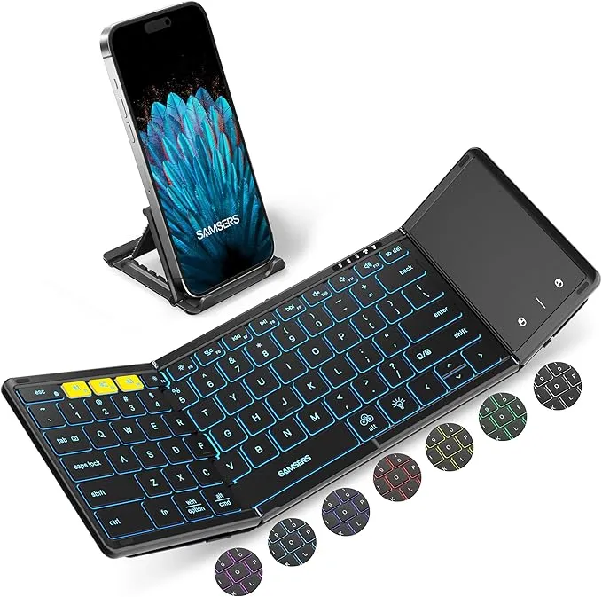 Foldable Bluetooth Keyboard with Touchpad KT06X