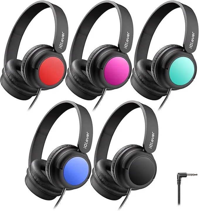 Kids Headphones Bulk 5 Pack IC-HS28