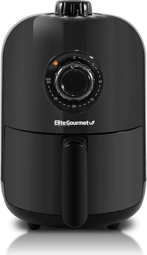 Elite Gourmet EAF-1121X Personal 1.1 Qt. Compact Space Saving Electric Hot Air Fryer
