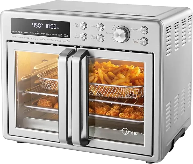Midea Flexify French Door Toaster Oven Air Fryer Combo MET26C3AST