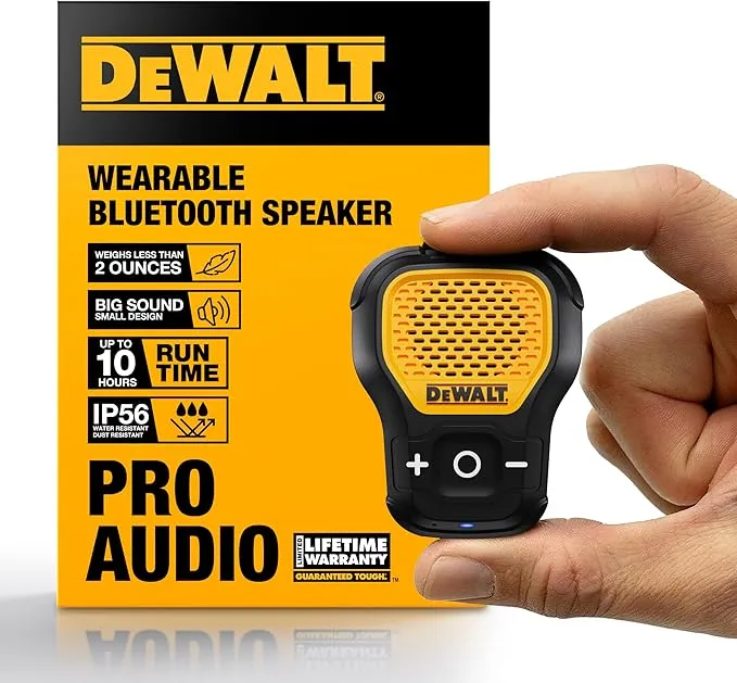 DEWALT Wearable Bluetooth Speaker DXMA1901158