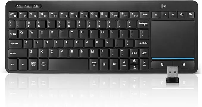 Multi-Device Wireless Bluetooth Keyboard with Touchpad