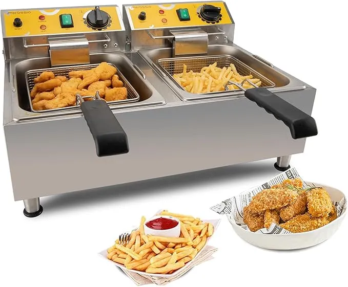 Dual Tank Deep Fryer 20L DF-20L-1