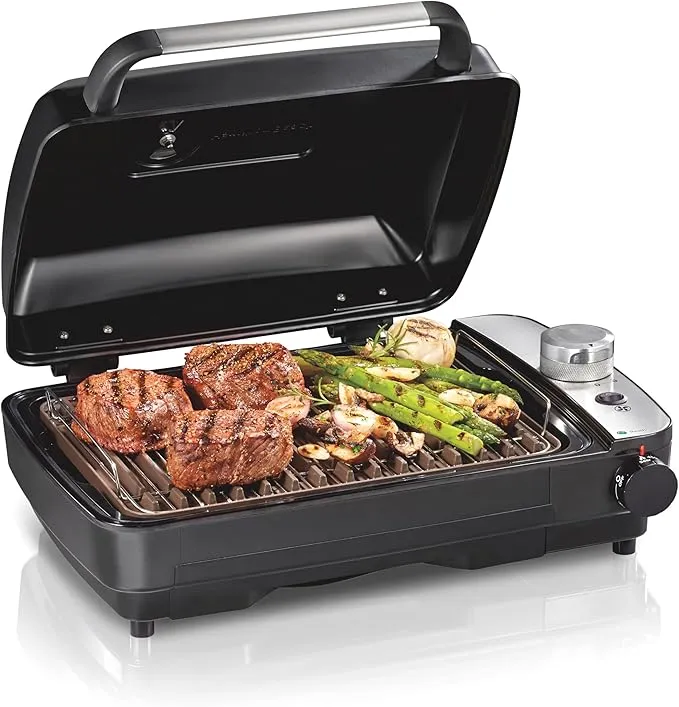 Electric Indoor Grill with Hot and Cold Smoke Infuser 25375